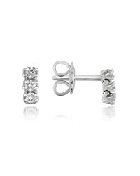 FORZIERI - White 0.37 Ctw Five-stone Drop Diamond 18k Gold Earrings - Lyst