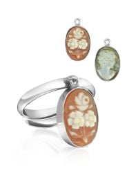 Mia & Beverly | Metallic Cameo Charm Ring | Lyst