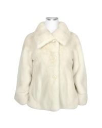 FORZIERI | White Ultimate Luxury Collection Pearl Mink Fur Button-front Jacket | Lyst