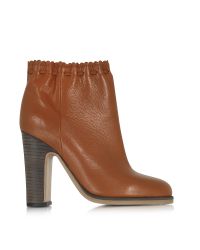 See By Chloé - Brown Jane Rust Leather Ankle Boot - Lyst