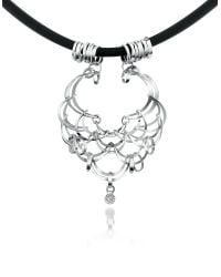 Orlando Orlandini - Scintille - Diamond Drop 18k White Gold Net Necklace - Lyst