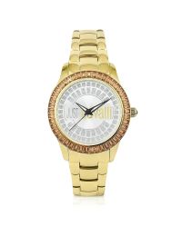 Just Cavalli - White Ice Lady - Golden Sunray Watch - Lyst
