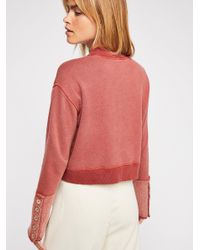 Free People Multicolor Look Ahead Sweatshirt