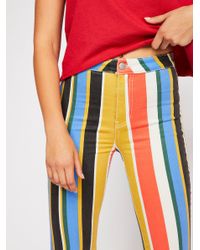 Free People Multicolor Just Float On Printed Flare Jeans By We The Free