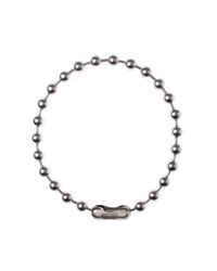 Moschino - Metallic Ball Chain Choker Silver - Lyst