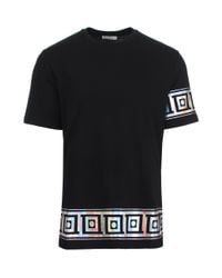 versace greca metallic key shirt lyst browse stores