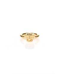 Versace - Metallic Medusa Head Strong Wrap Ring Gold - Lyst