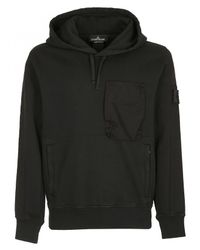 Stone Island - Black STONE ISLAND SHADOW PROJECT Felpa cappuccio nera for Men - Lyst
