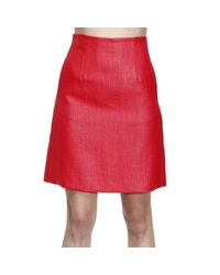 Emporio Armani | Red Giorgio Armani Women's Skirts | Lyst