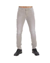 Patrizia Pepe | Natural Pants Slant Pocket Cotton Stretch for Men | Lyst