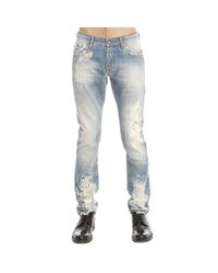 Just Cavalli | Blue Jeans Denim Used With Ripped for Men | Lyst