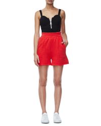 GOOD AMERICAN Red The High Waist Shorts