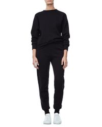 GOOD AMERICAN Black The Twisted Seam Pant