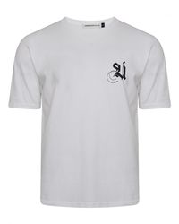 Undercover White Contrast Script Logo T-shirt for men
