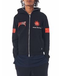 Sankuanz - Blue Knit Graphic Print Hoodie for Men - Lyst