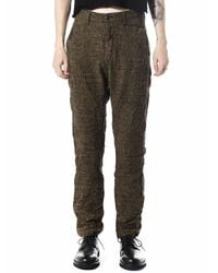 Attachment - Multicolor Boiled Wool Glen Plaid Trousers for Men - Lyst
