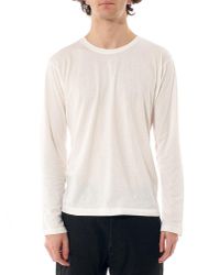 Issey Miyake - White Long Sleeve Tee for Men - Lyst