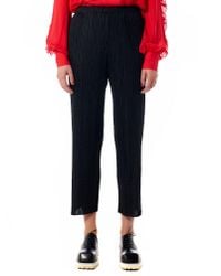 Issey Miyake | Black Pleated Trouser | Lyst