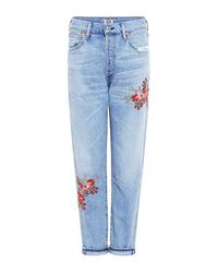 Citizens of Humanity | Blue Liya Embroidered High Rise Jeans | Lyst