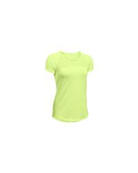 Under Armour Yellow Women's Fly By Short Sleeve