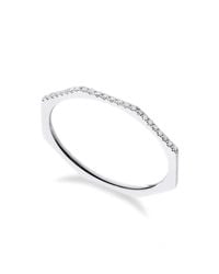 Georgina Boyce Fine Jewellery - Metallic White Gold Facet Ring - Lyst