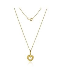 Nehita Jewelry - Metallic Yellow Sapphire Open Heart Pendant - Lyst