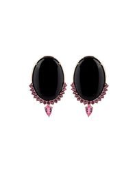 Joana Salazar - Multicolor Contrasting Oval Earrings - Lyst