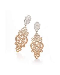 Brigitte Adolph Jewellery Design - Metallic Lace Silver Turandot Ombre Earrings - Lyst