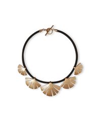 Stefano Salvetti - Metallic Rose Gold Plated Ira Bronze Necklace - Lyst
