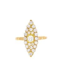 Alexis Danielle Jewelry - Metallic Art Deco Marquis Shape Diamond Ring - Lyst