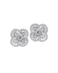 Fei Liu - Cascade Mini Earring Studs In White Rhodium - Lyst