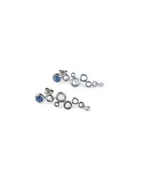 Serena Fox - Ocean Foam White Gold Earrings - Lyst