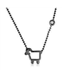 Julie Lamb - Metallic Small Signature Necklace, Dark - Lyst
