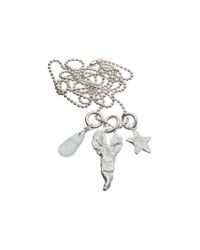 Kate Chell Jewellery - Metallic Heart And Star Long Necklace - Lyst