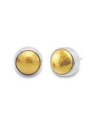 Gurhan - Metallic Amulet Round Stud Earrings - Lyst
