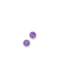 London Road Jewellery - Multicolor Bloomsbury White Gold Amethyst Coronation Stud Earrings - Lyst