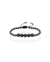 MARCOS DE ANDRADE - Morning Star Spike Bracelet In Titanium Black - Lyst