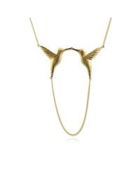 Jana Reinhardt Jewellery - Metallic Golden Twin Hummingbird Necklace - Lyst