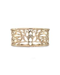 House of Alaia - Metallic Lotus Cuff Bracelet In Bronze - Lyst
