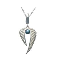 Patience Jewellery - Metallic Fern Pearl Necklace - Lyst