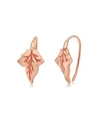 Liz Earle Fair and Fine - Pink Ivy Earrings Rose - Lyst