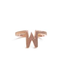 ZLABA - Multicolor Alphabet - W Ring - Lyst