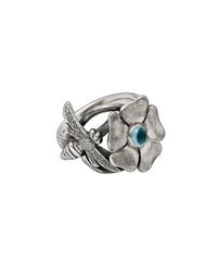 Luke Goldsmith - Metallic Silver Bohemian Blue Topaz Bee Ring - Lyst