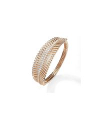 Lustre of London - Multicolor Rose Feather Bangle - Lyst
