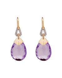 BethCarina - Multicolor Lavender Goddess Earrings - Lyst