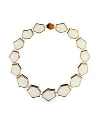 MARCELLO RICCIO - Metallic Rose Gold & Mother Of Pearl Bracelet - Lyst