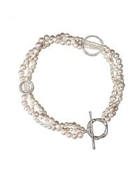 Erin Cox Jewellery - White Serendipity Plaited Pearl Necklace - Lyst