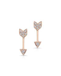 Anne Sisteron - Metallic Artemis Earrings Rose Gold - Lyst