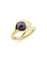 Amanda Cox Jewellery - White 9kt Gold Lily Pearl Ring | - Lyst
