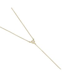 YRYS - Blue Diamond Tie Necklace - Lyst
